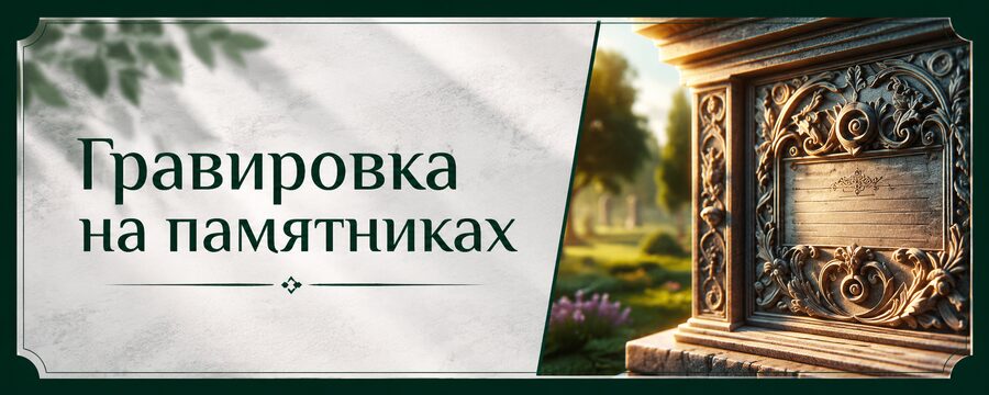 Памятники и гравировка